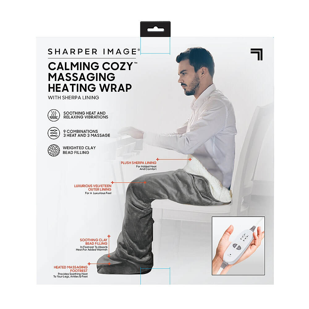 Sharper Image Calming Cozy Massaging Heating Wrap The LOLO